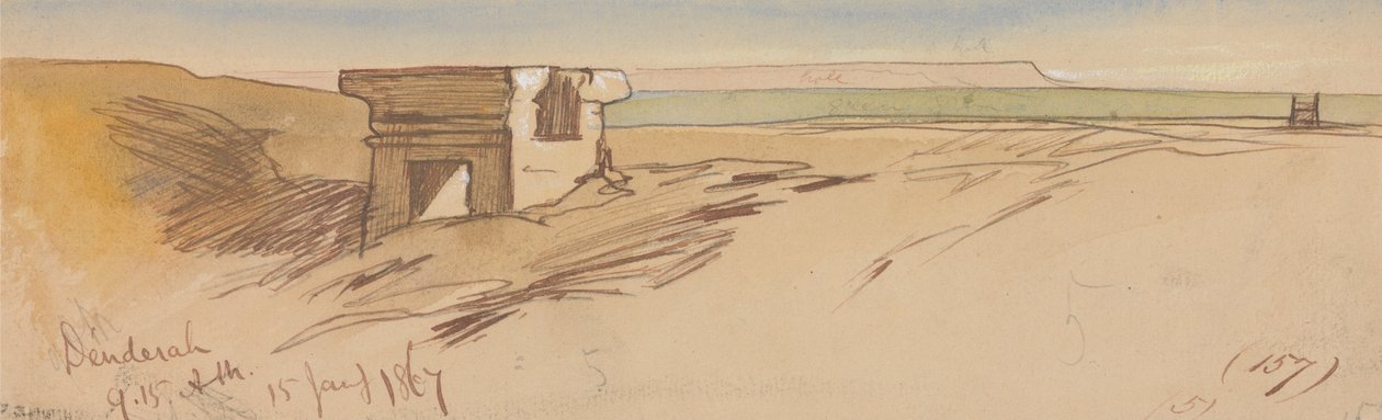 Dendera, 9:15, 15. ledna 1867 (157) od Edward Lear