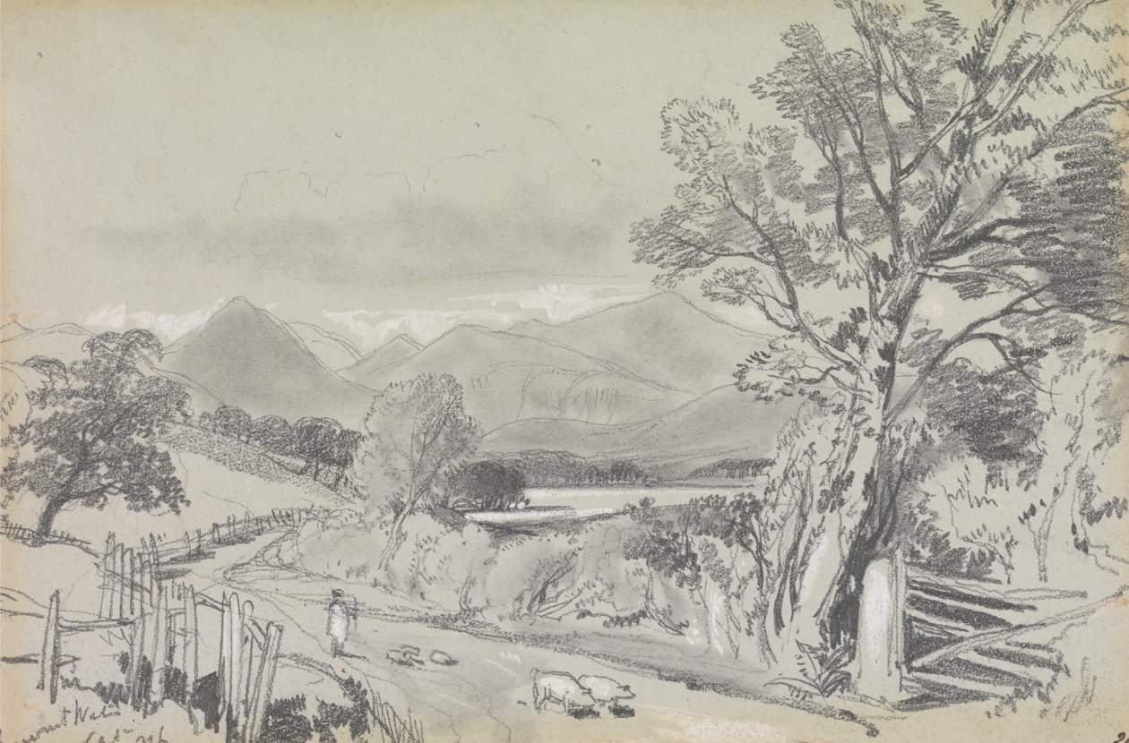 Derwentwater, září 1836 od Edward Lear
