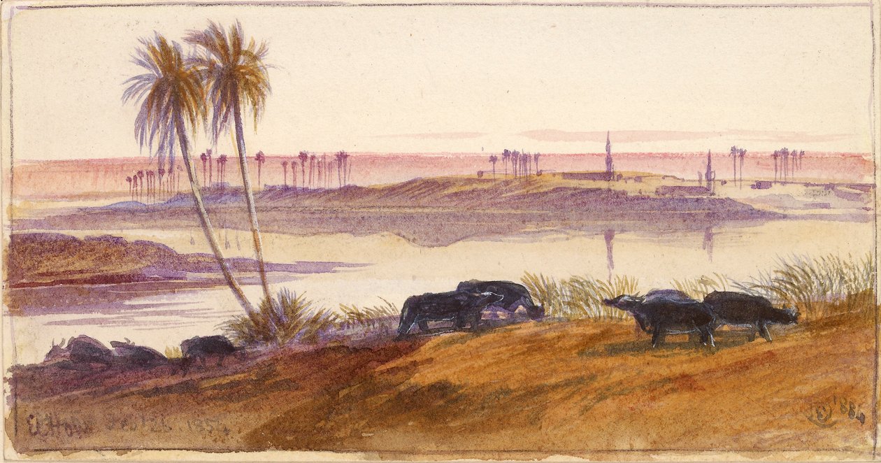 El Hon, Egypt, 1884 od Edward Lear