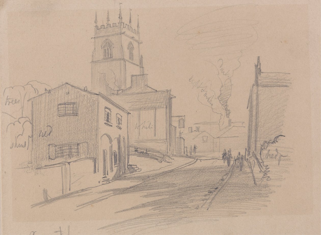 Anglické venkovské město od Edward Lear