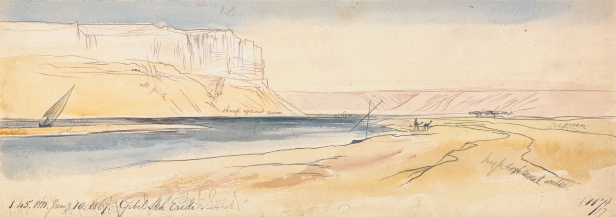 Gebel Sheikh Eredi od Edward Lear