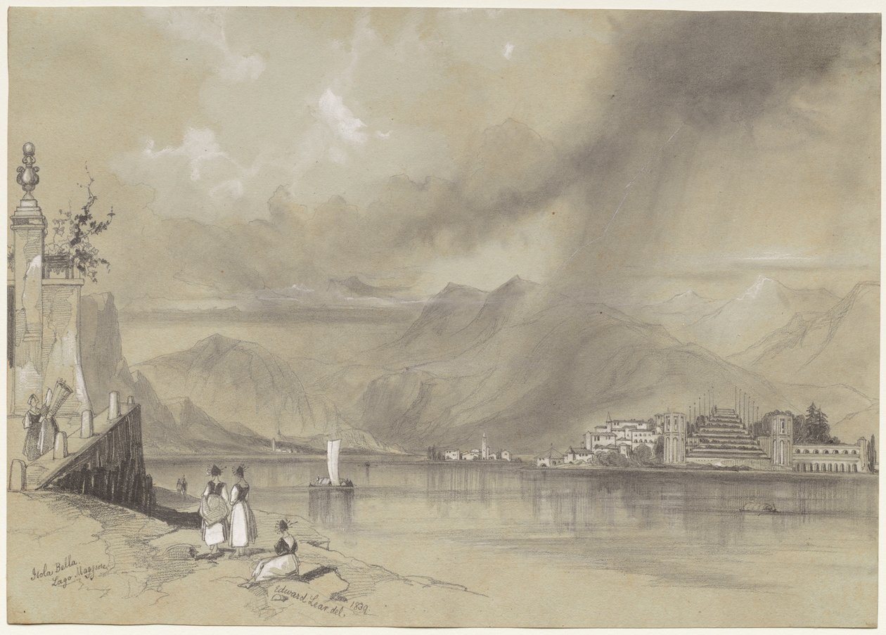 Isola Bella, jezero Maggiore od Edward Lear