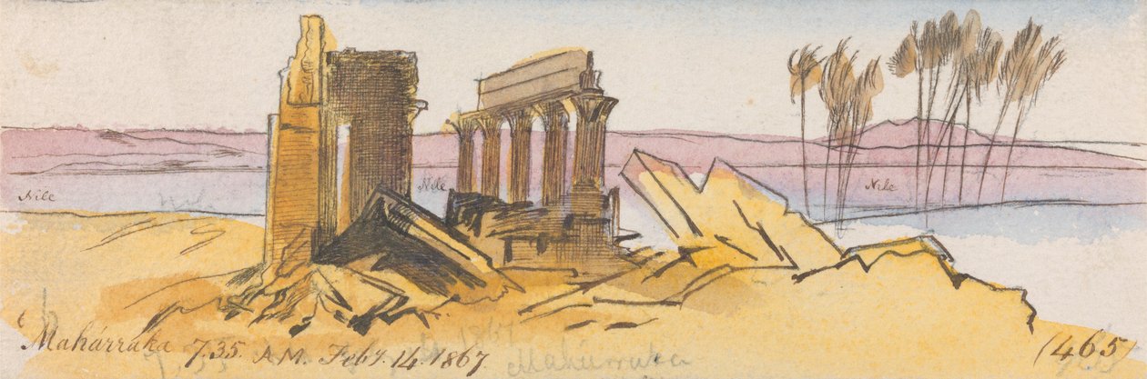 Maharraka, 7:35, 14. února 1867 (465) od Edward Lear