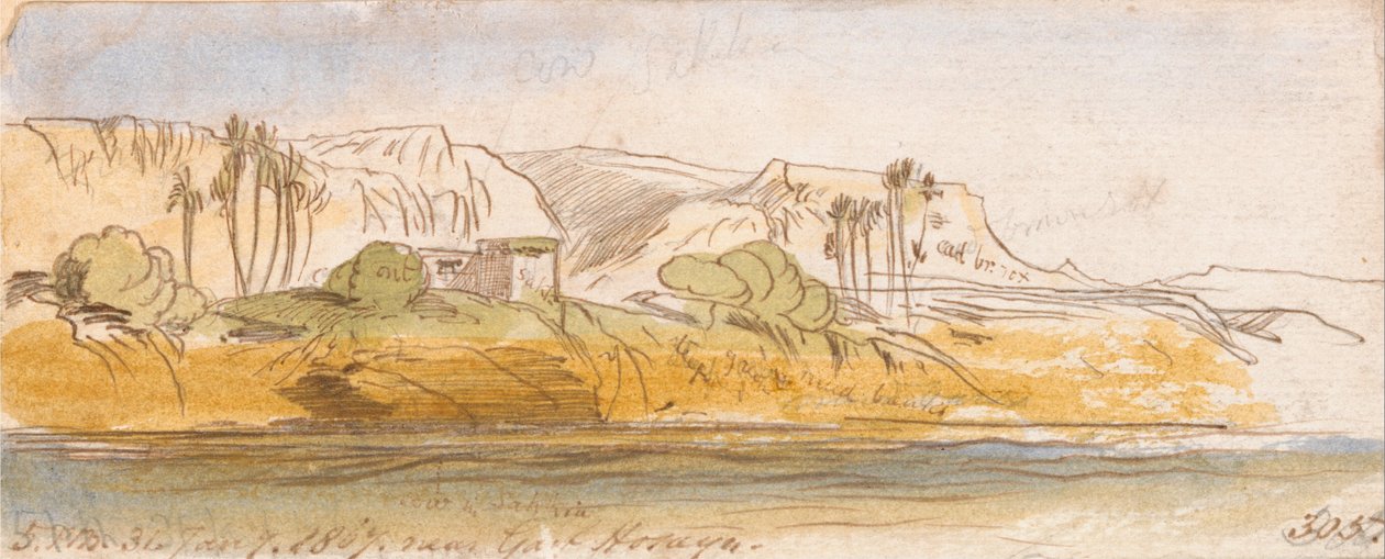 Poblíž Garf Hosayn od Edward Lear