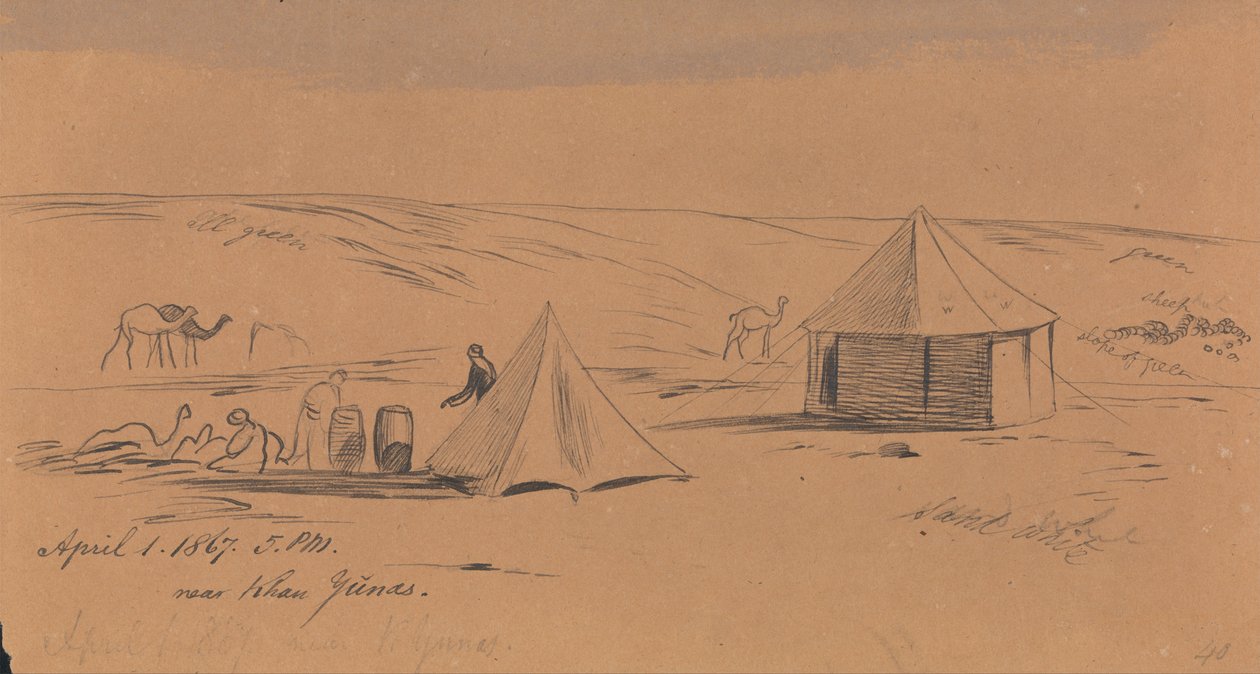 Poblíž Khan Yunas od Edward Lear