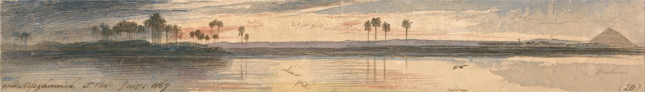 Poblíž Mesghouneh od Edward Lear