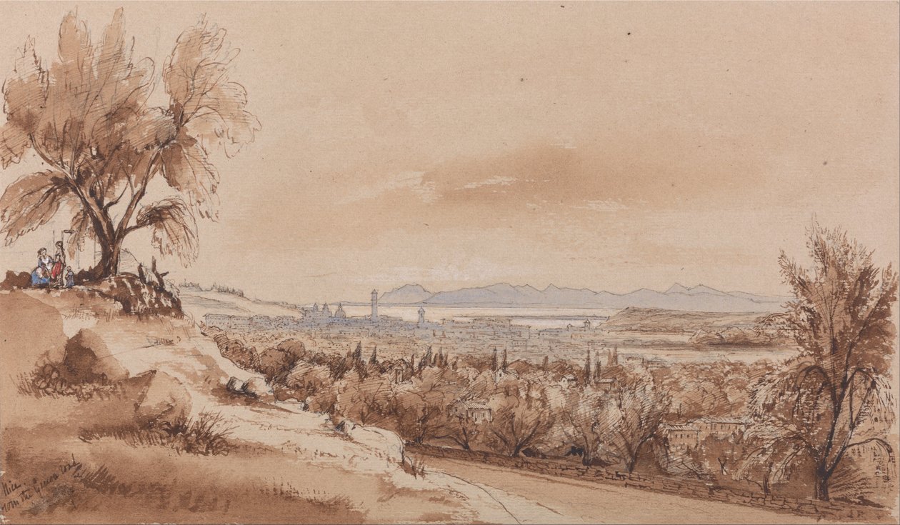 Nice z Janovské silnice od Edward Lear
