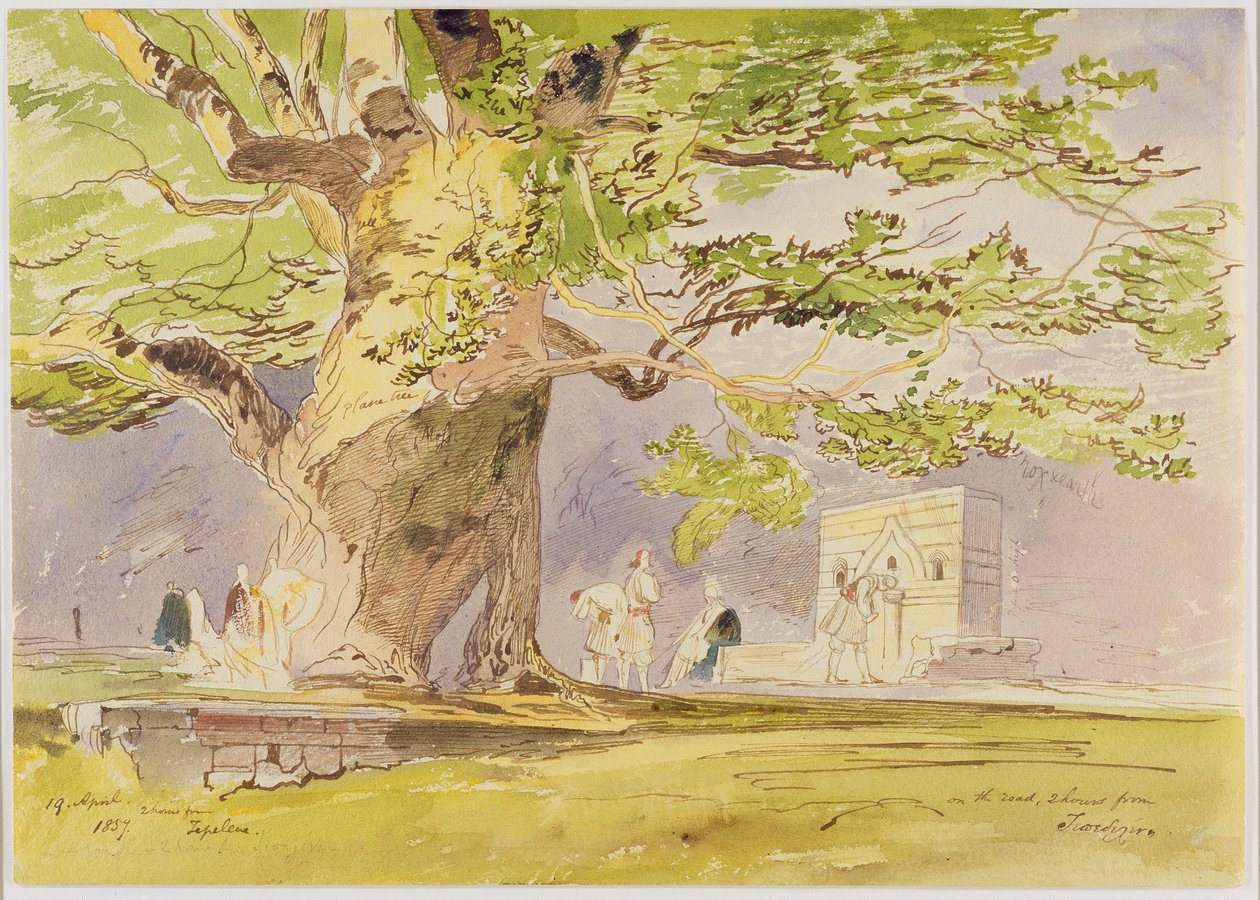 Na cestě, dvě hodiny od Tepelene od Edward Lear