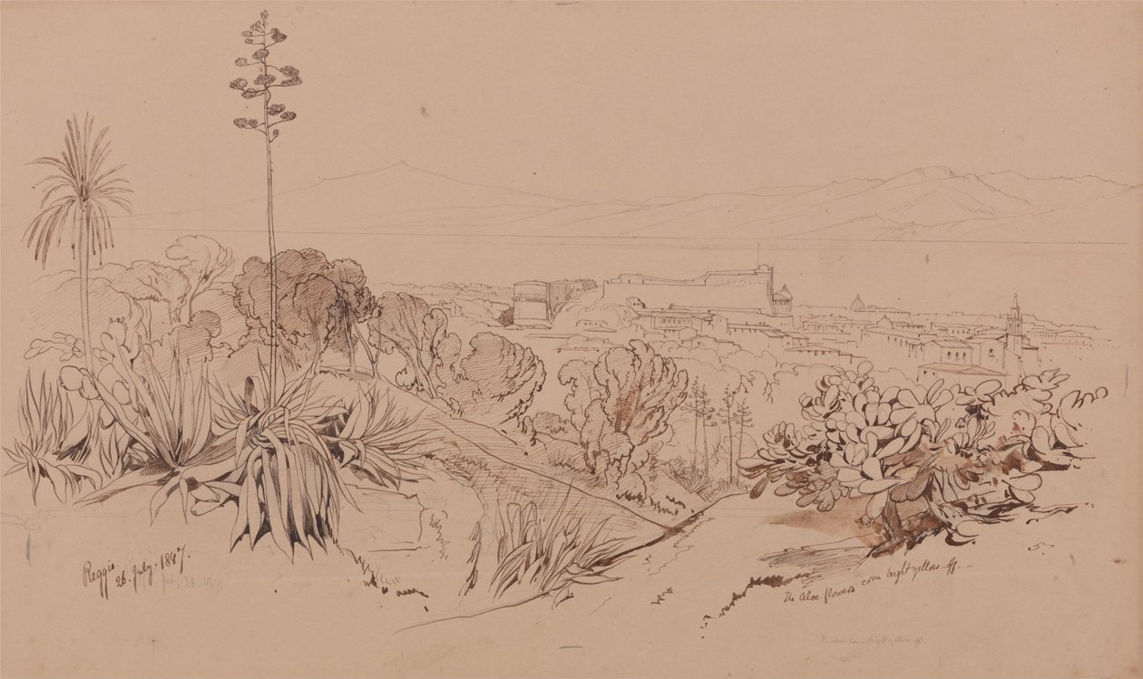 Reggio, 26. července 1847 od Edward Lear