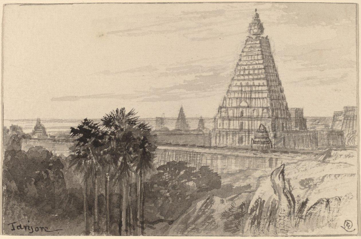 Tanjore, Indie od Edward Lear