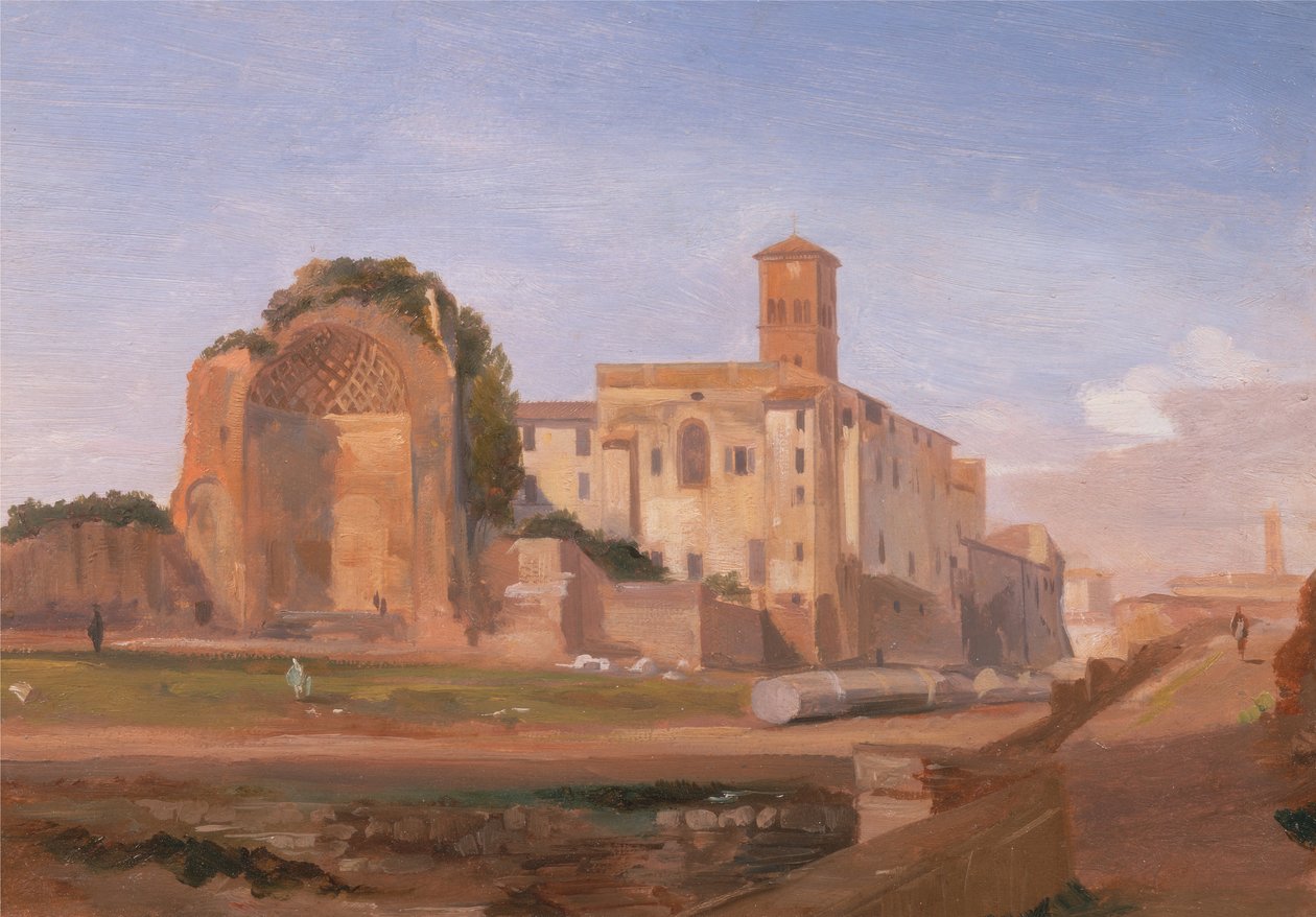 Chrám Venuše a Řím, Řím, 1840. od Edward Lear