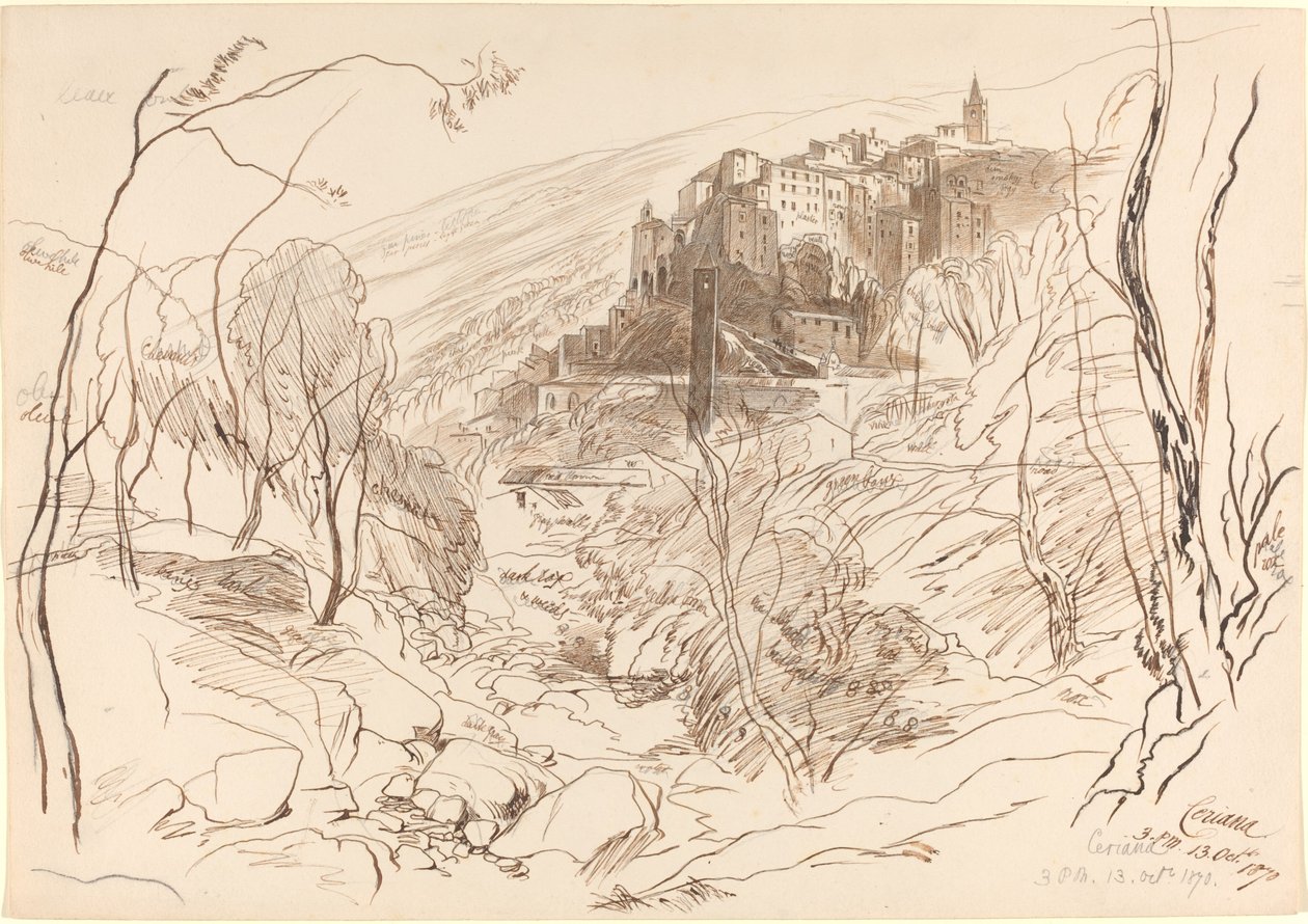 Pohled na Cerianu od Edward Lear