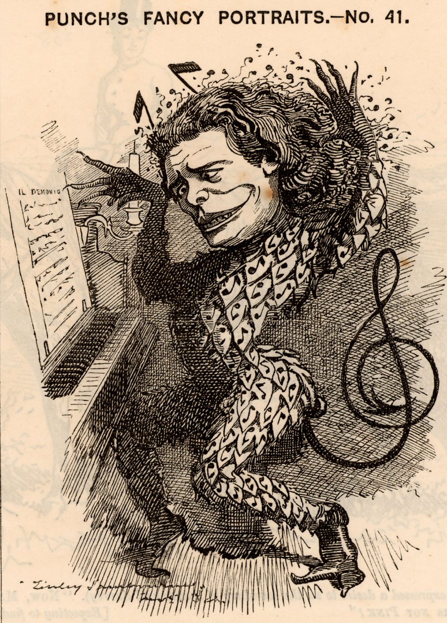 Anton Rubenstein (1829-1894) od Edward Linley Sambourne