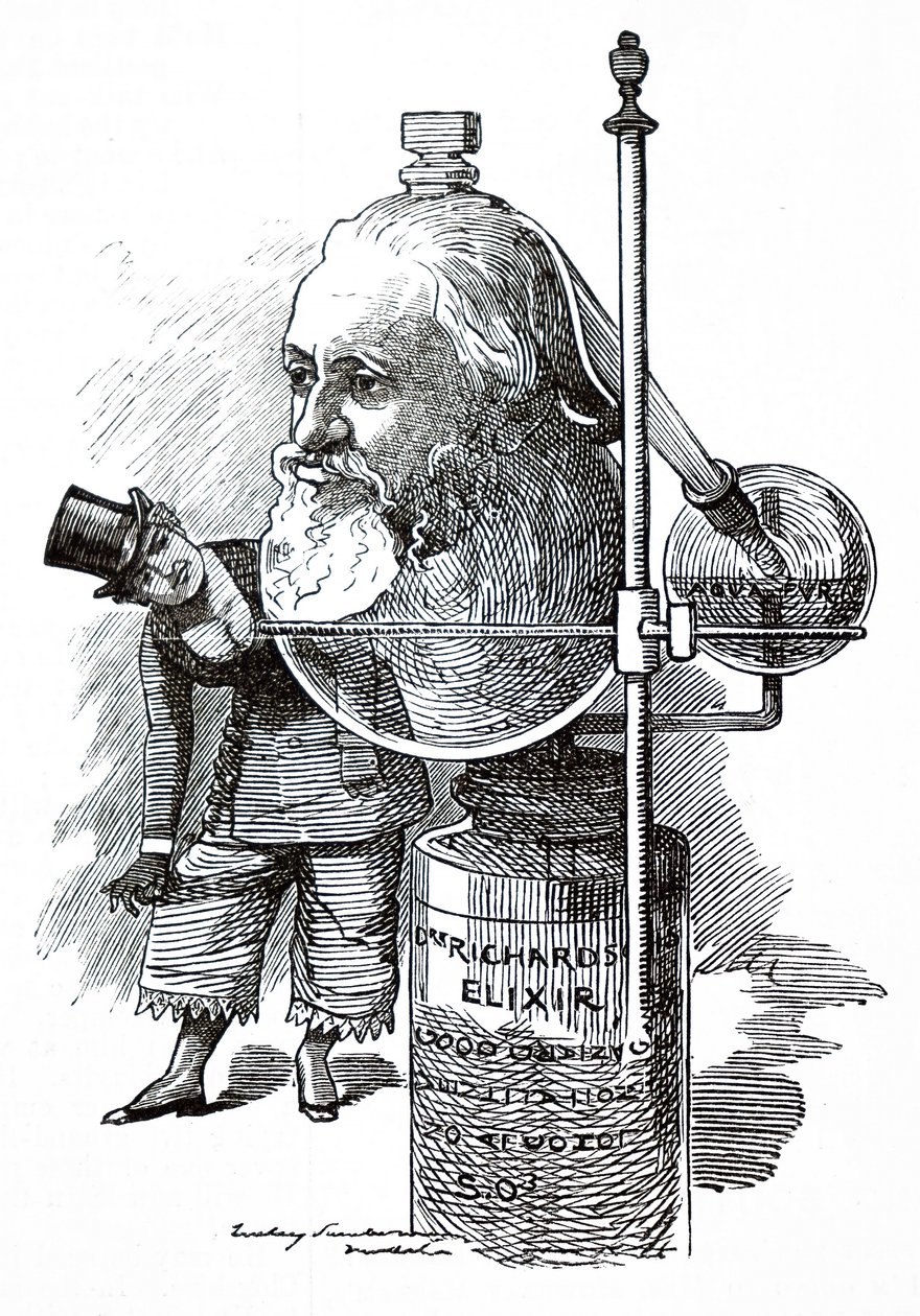 Benjamin Ward Richardson. od Edward Linley Sambourne