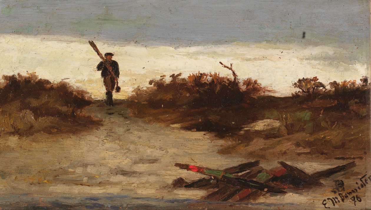 Rybář u vody, 1886. od Edward Mitchell Bannister