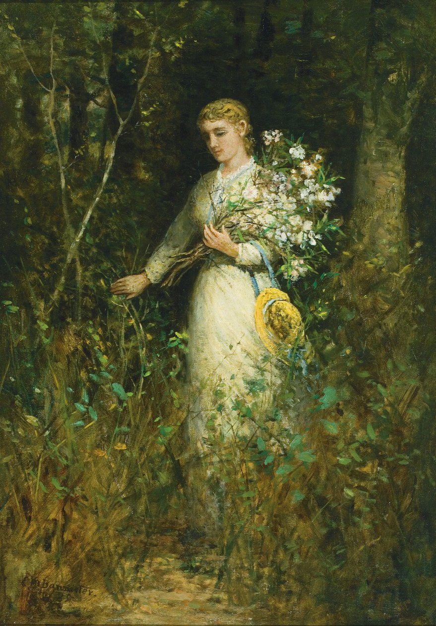 Dáma s kyticí od Edward Mitchell Bannister