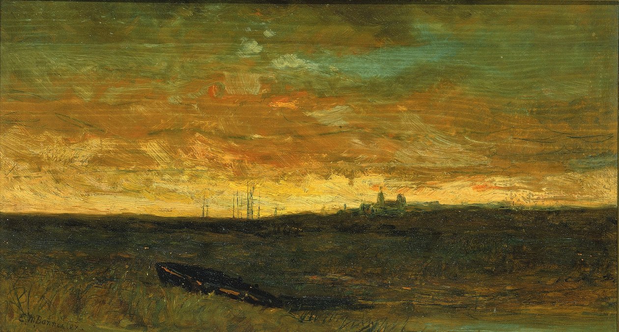 Scéna západu slunce od Edward Mitchell Bannister