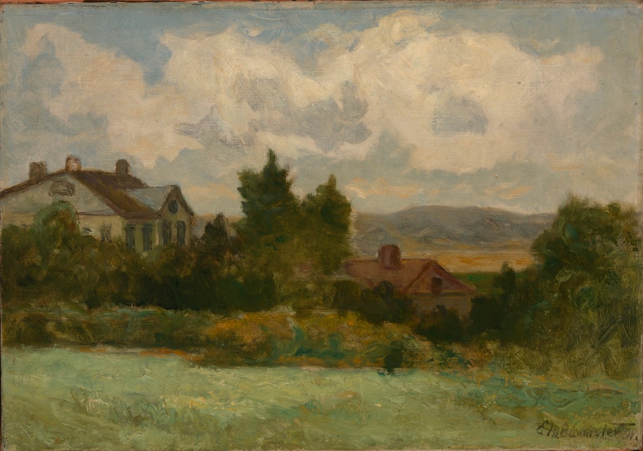 Bez názvu (domy a stromy) od Edward Mitchell Bannister
