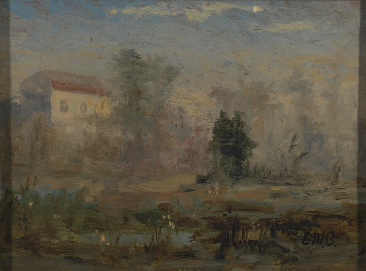 Bez názvu (krajina s domem v pozadí) od Edward Mitchell Bannister