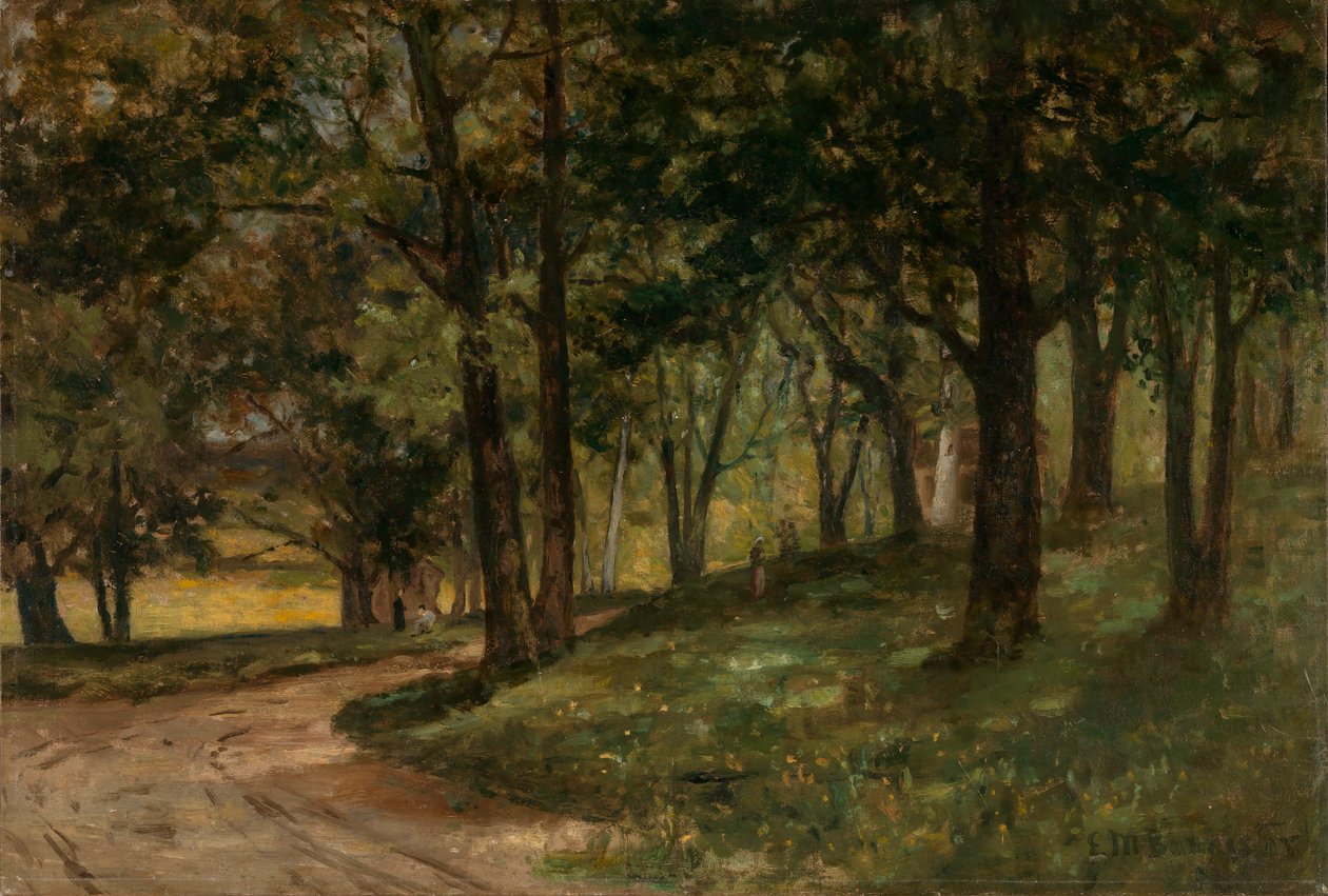 Krajina bez názvu se stromy, n.d. od Edward Mitchell Bannister