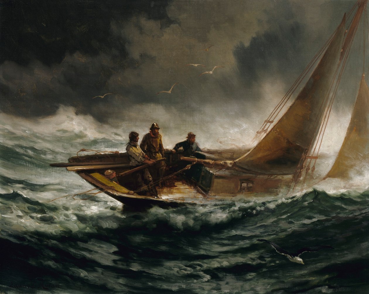 Přežití vichřice od Edward Moran