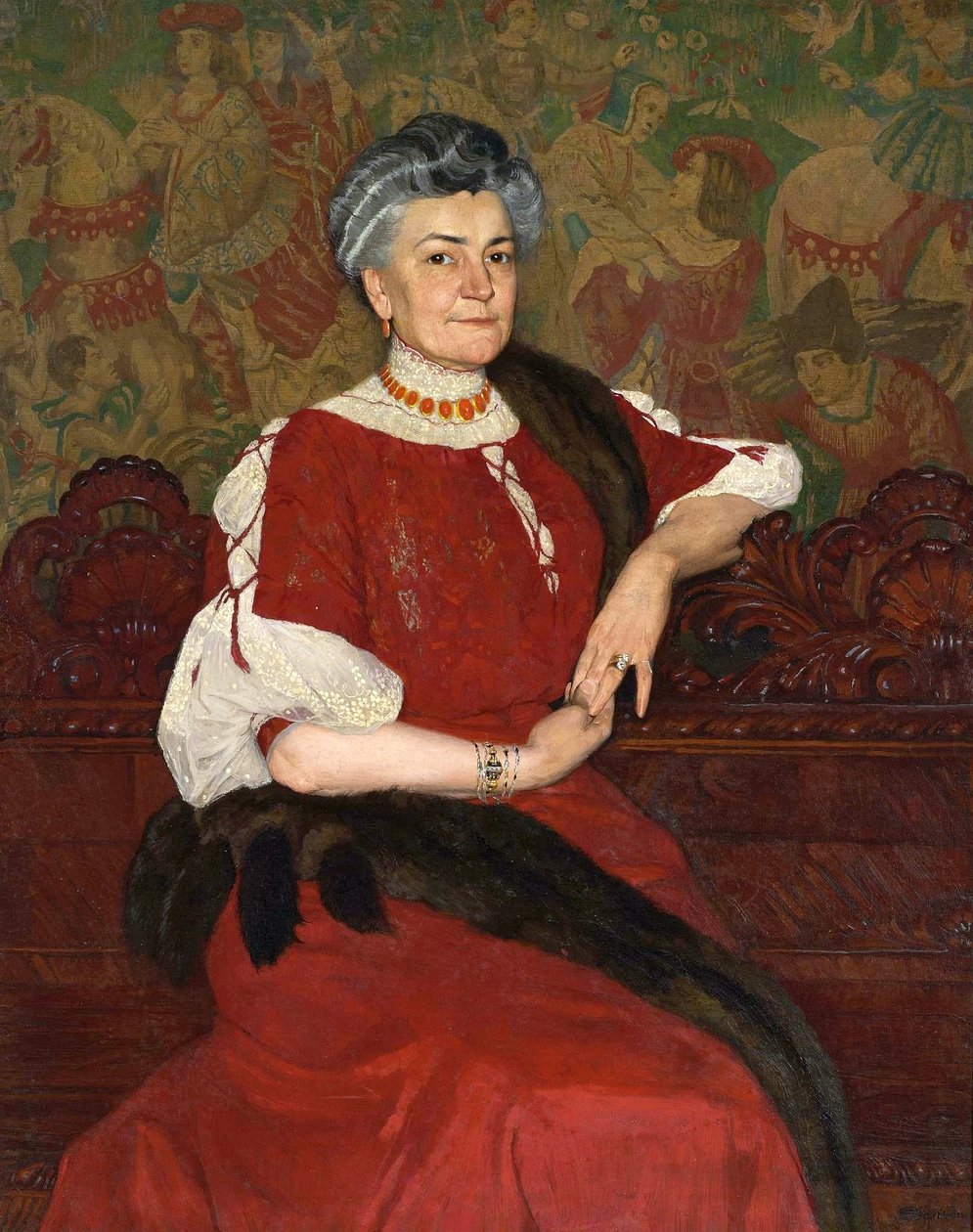 Portrét paní Herseové od Edward Okun