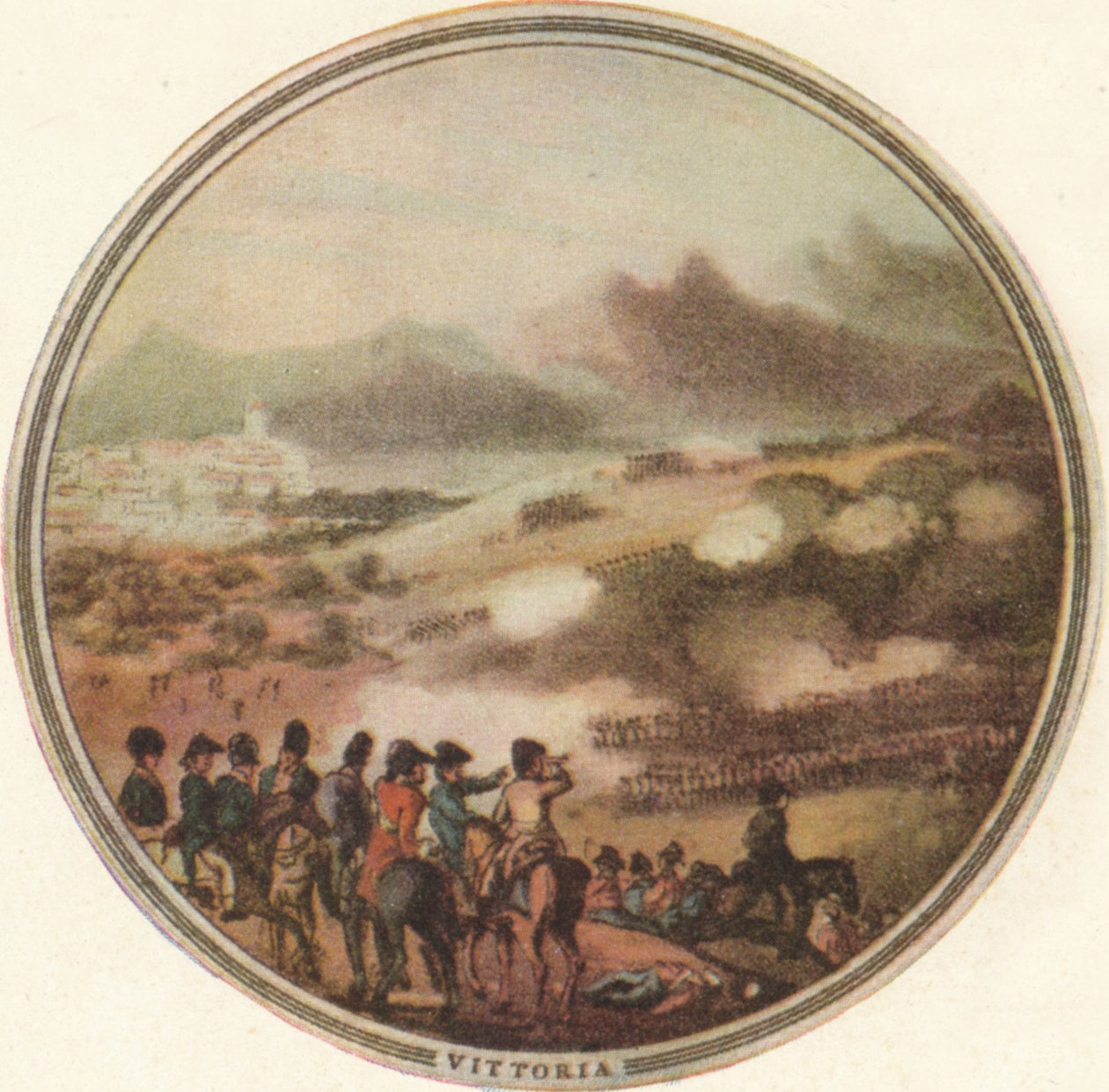Bitva u Vittorie, 1815 1910 od Edward Orme