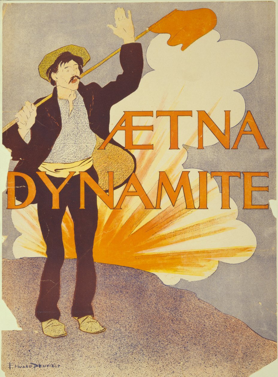 Aetna dynamit, 1895 od Edward Penfield