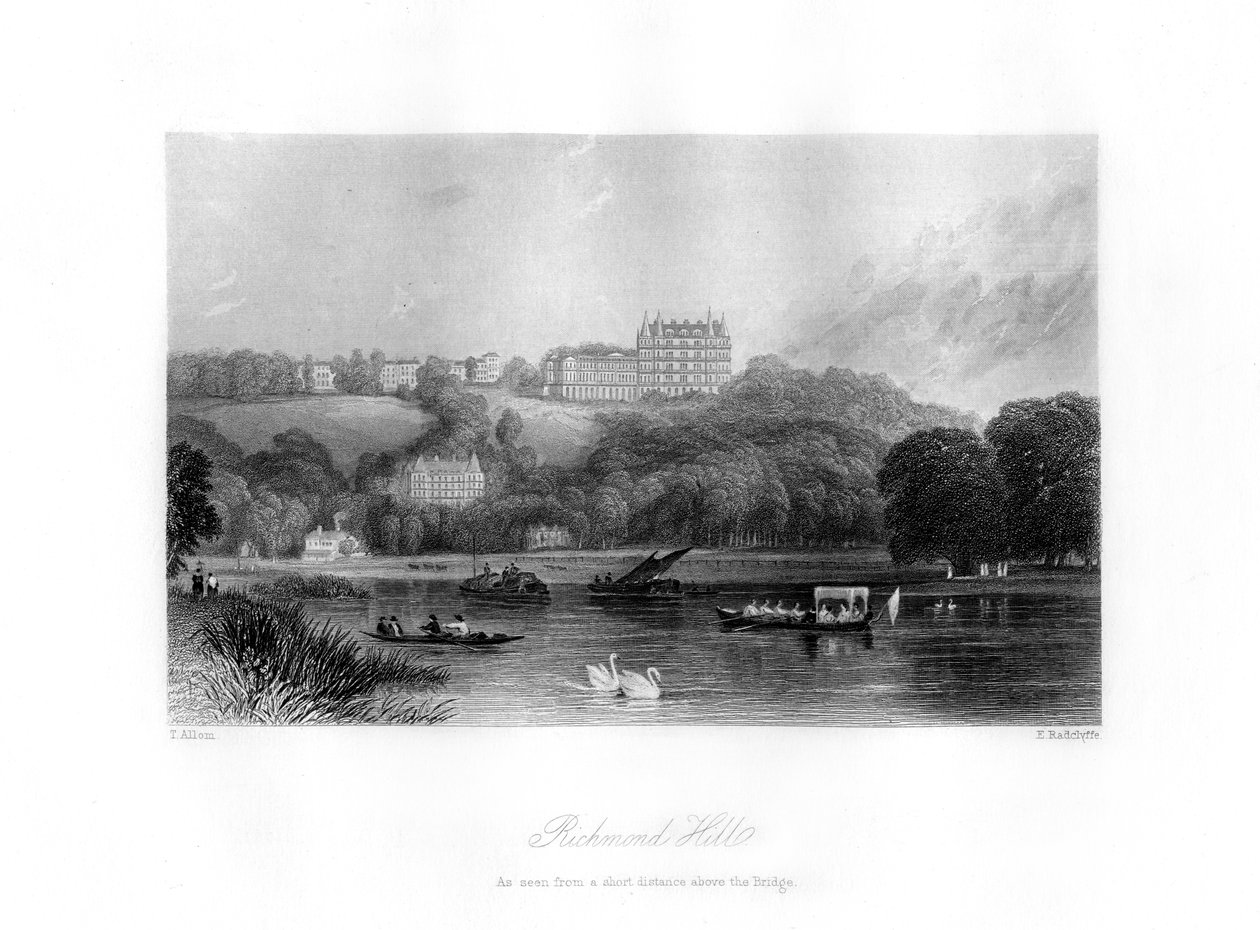 Richmond Hill, Richmond, 19. století. od Edward Radclyffe