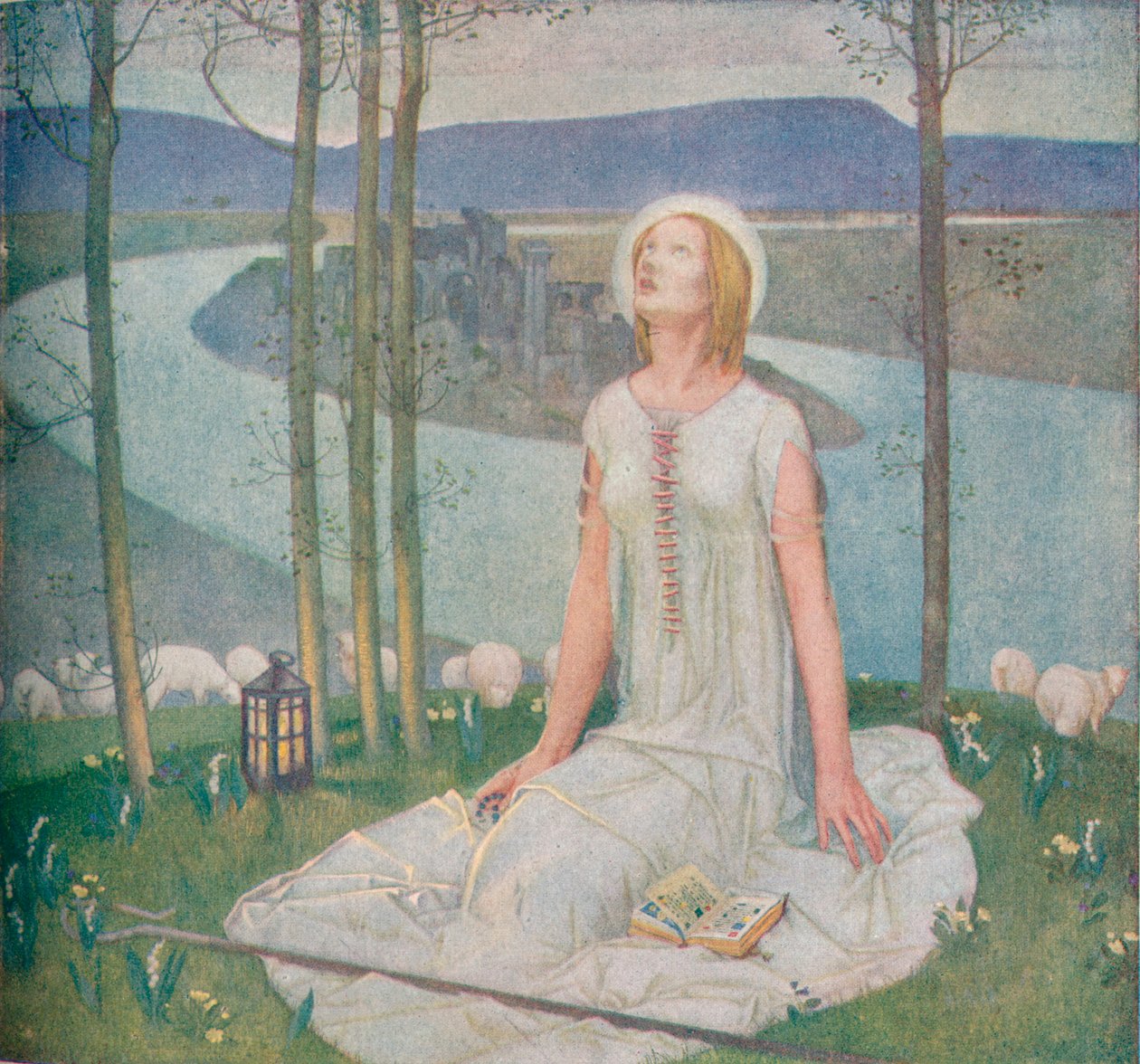 Dětství Johanky z Arku, 1918, 1919 od Edward Reginald Frampton