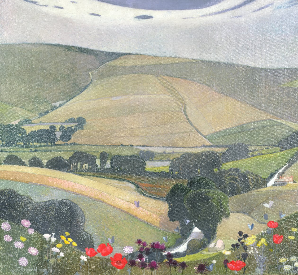 Thunderbarrow Hill, poblíž Bramber od Edward Reginald Frampton