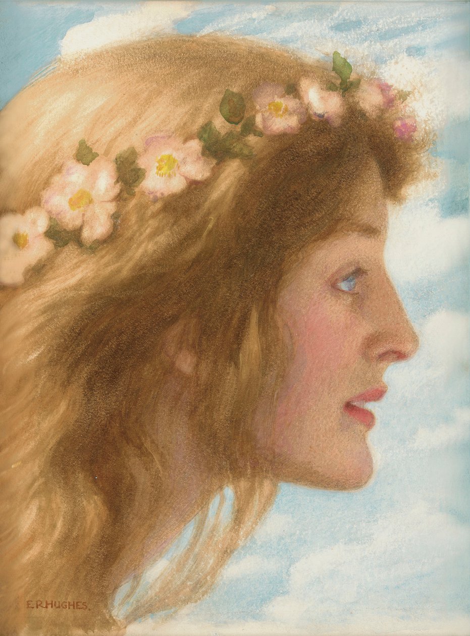 Den (tužka a akvarel) od Edward Robert Hughes