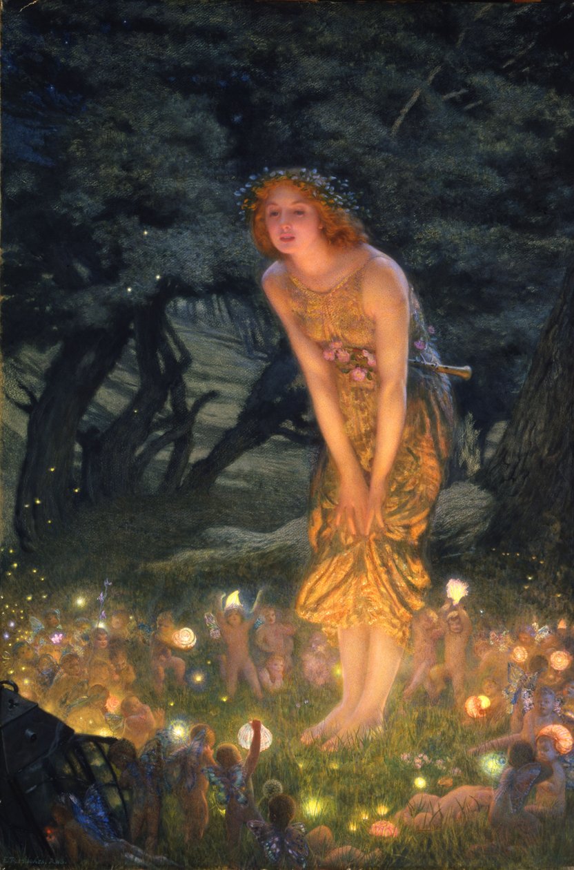 Svatojánská noc od Edward Robert Hughes