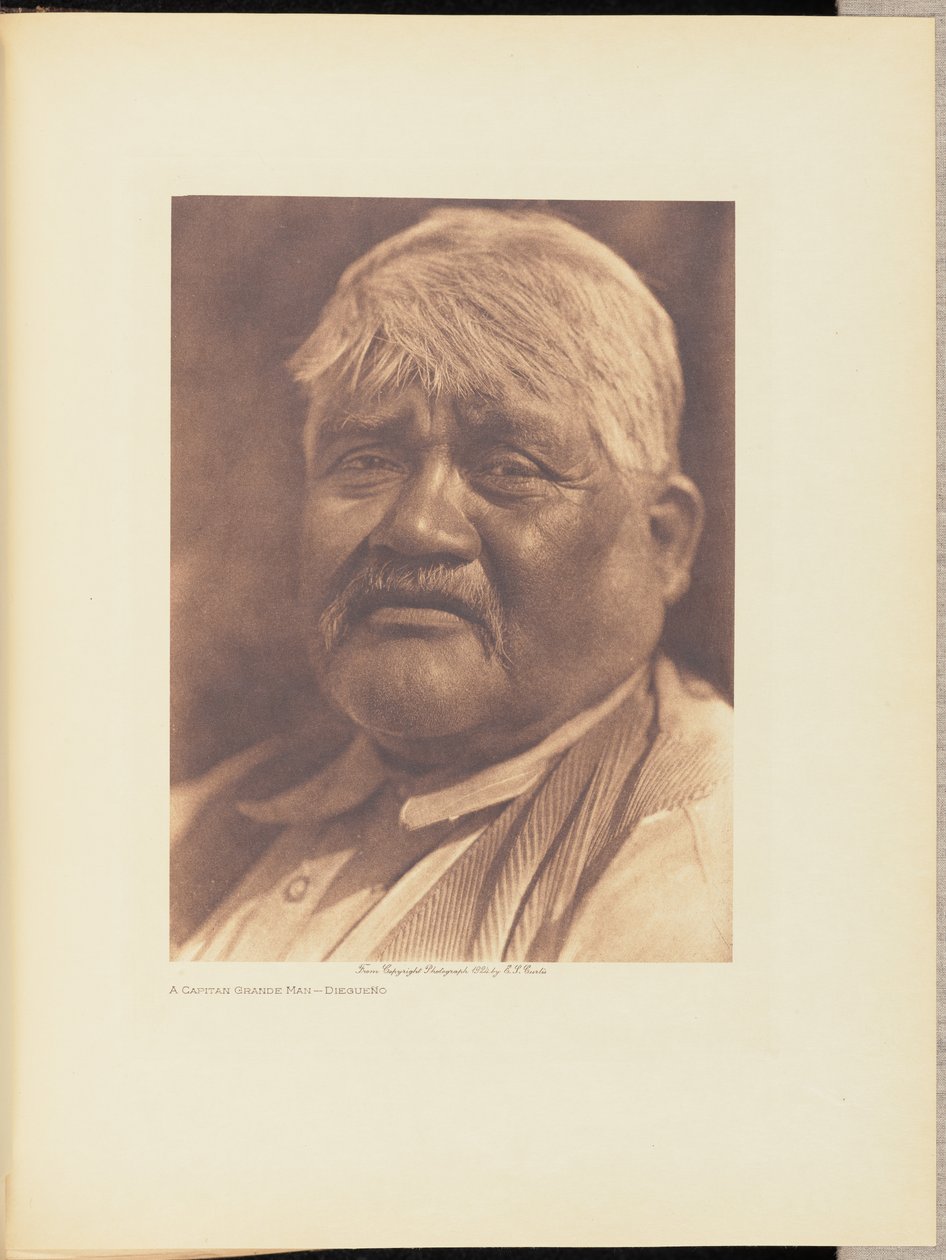 Kapitán Big Man - Diegueño od Edward S. Curtis