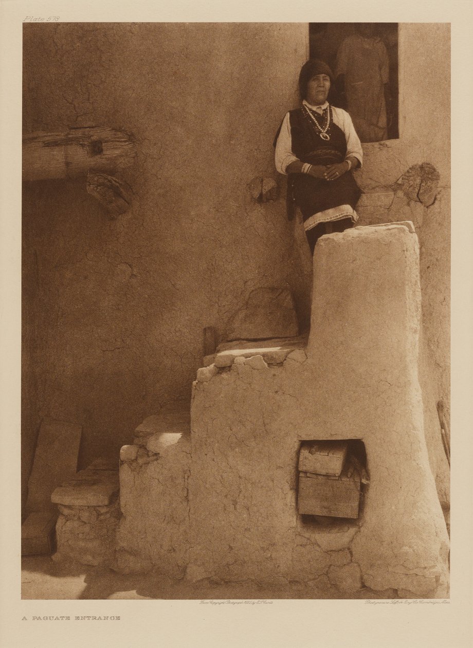 Vchod do Paguate od Edward S. Curtis