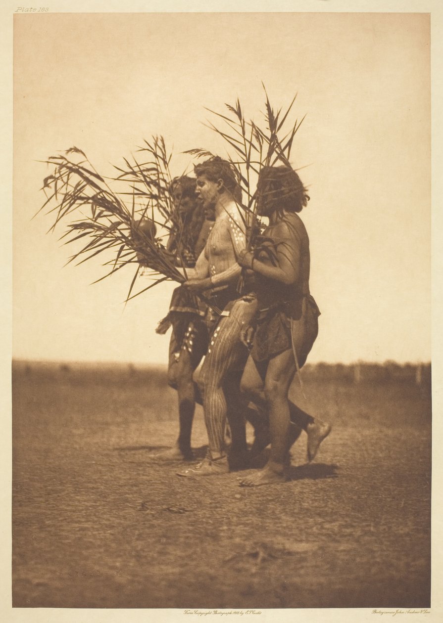 Medicínský obřad Arikara - kachny od Edward S. Curtis