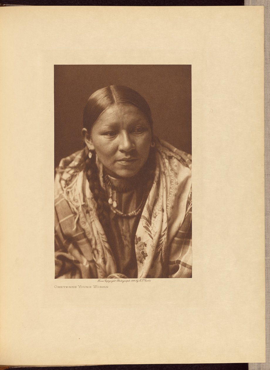 Cheyenne Mladá žena od Edward S. Curtis