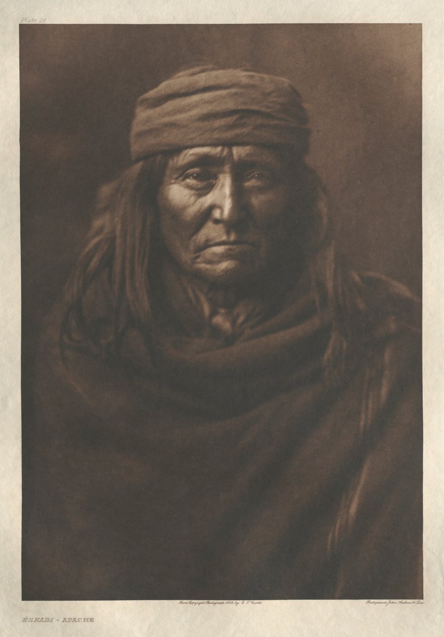 Portfolio I, deska 16: Eskadi-Apache od Edward S. Curtis