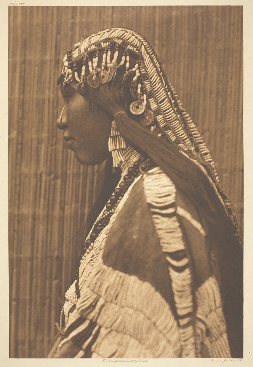 Wishham Girl, Profil od Edward S. Curtis