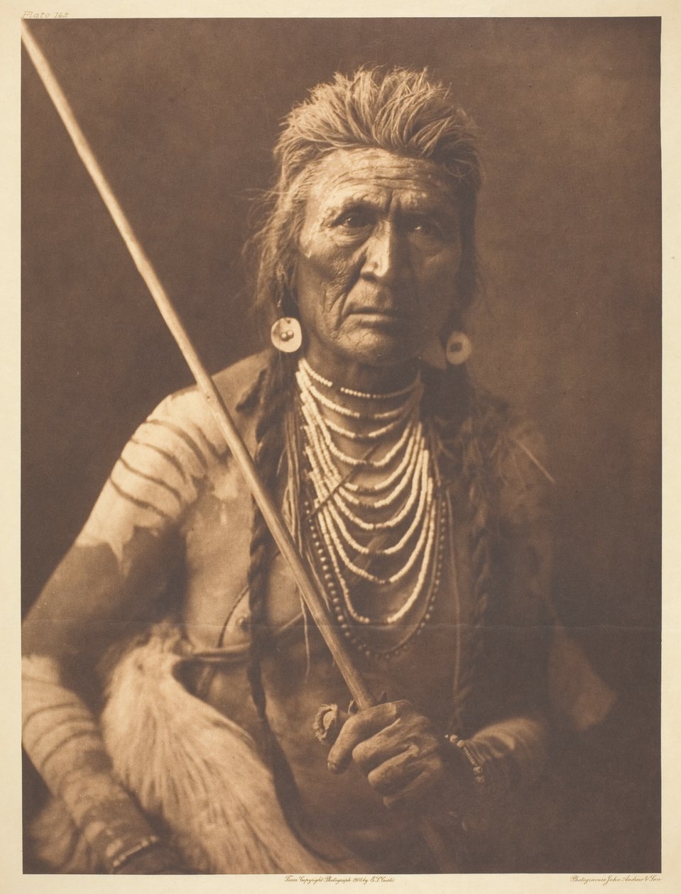 Vlk - Apsaroke od Edward S. Curtis