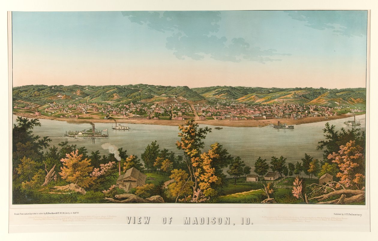 Pohled na Madison, Id. (Indiana) od Edward Sachse