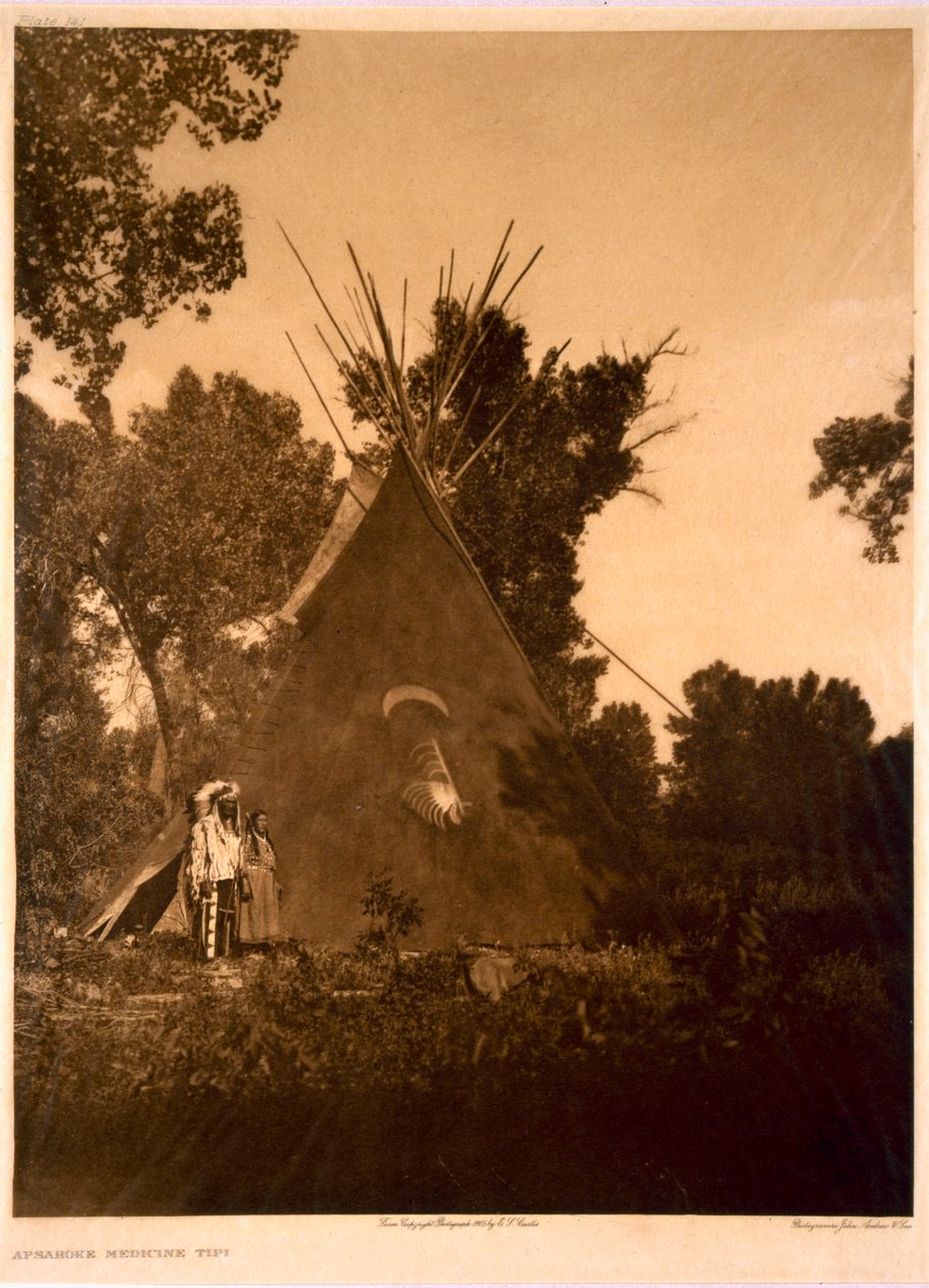Apsaroke lék tipi od Edward Sheriff (after) Curtis