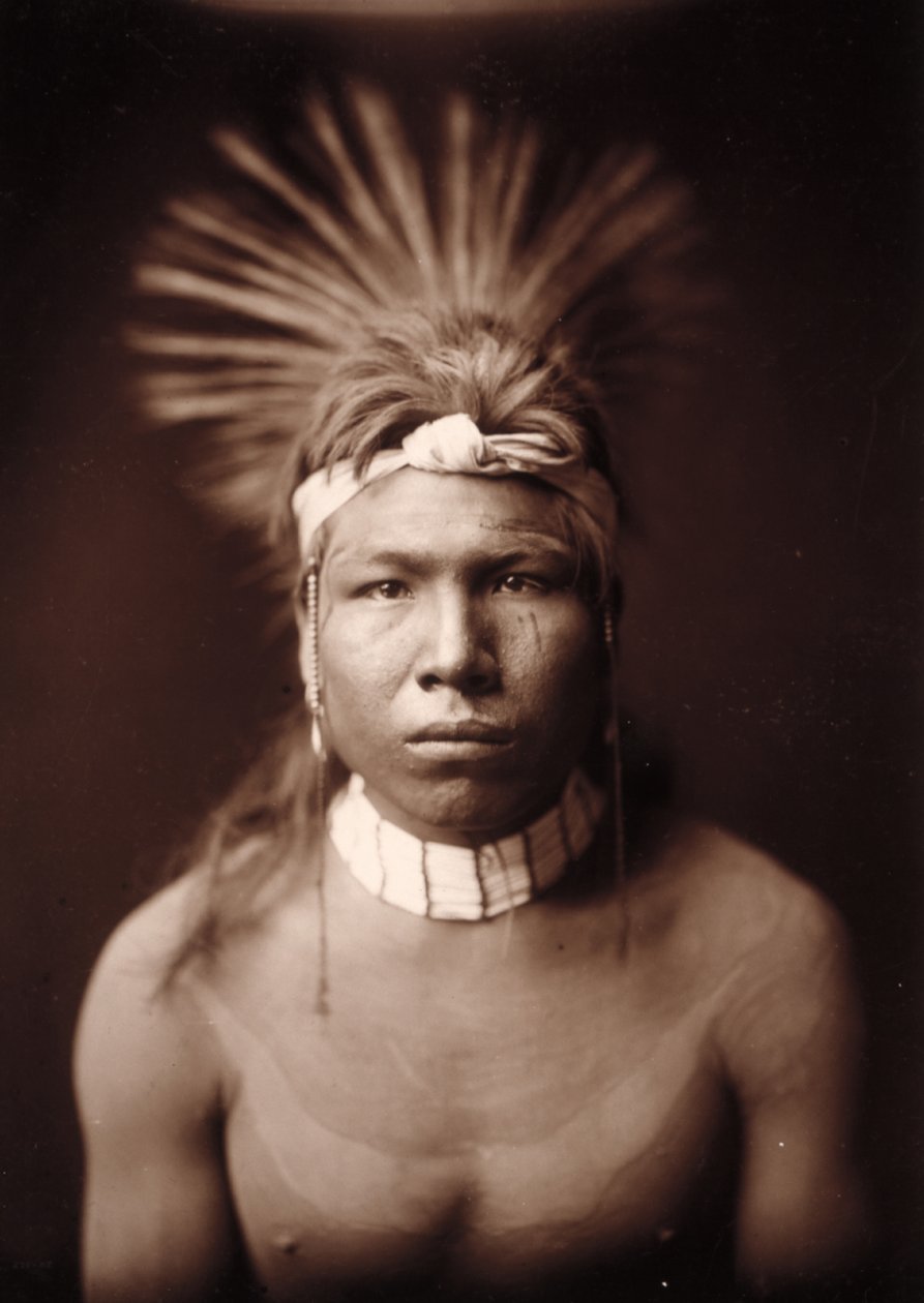 Černé vlasy od Edward Sheriff Curtis