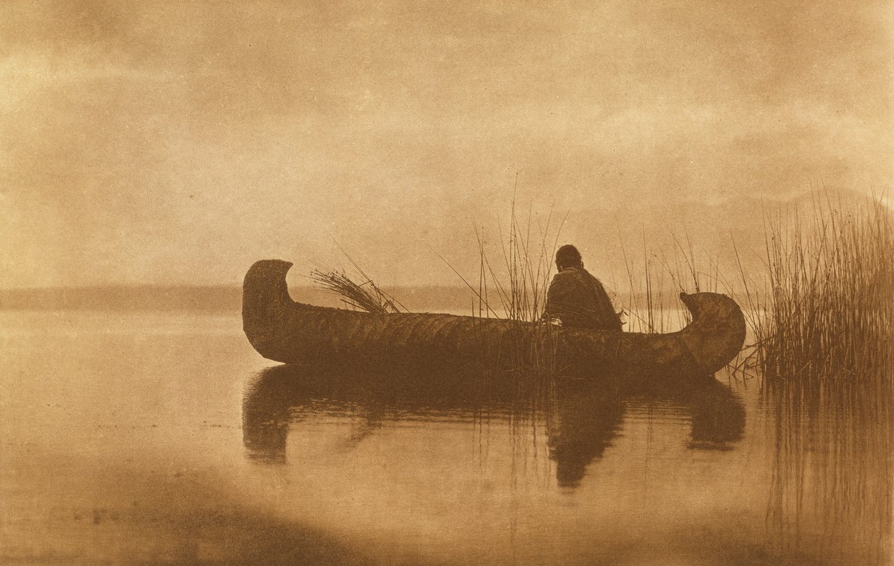 Lovec kachen Kutenai od Edward Sheriff Curtis