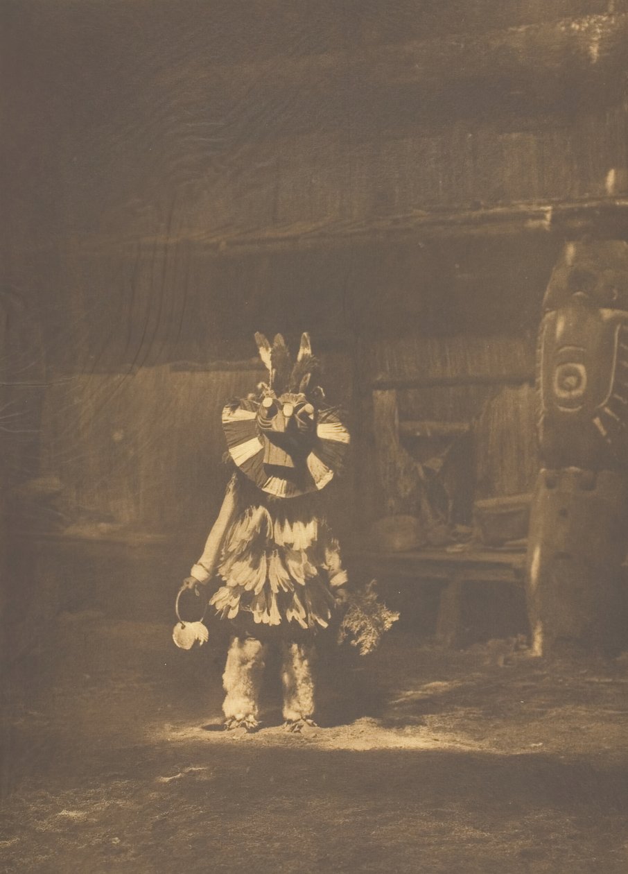 Maskovaný tanečník - Cowichan, 1912. od Edward Sheriff Curtis