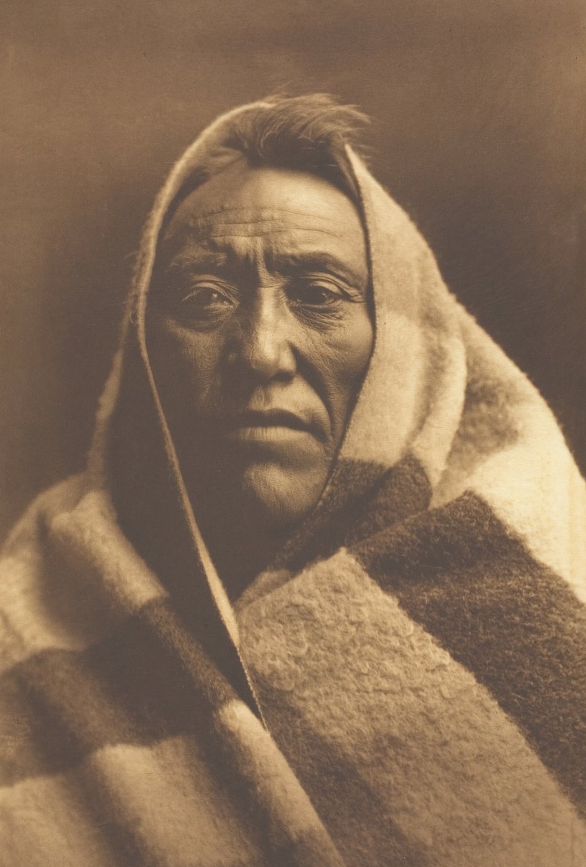 Střední lýtko - Piegan, 1900. od Edward Sheriff Curtis
