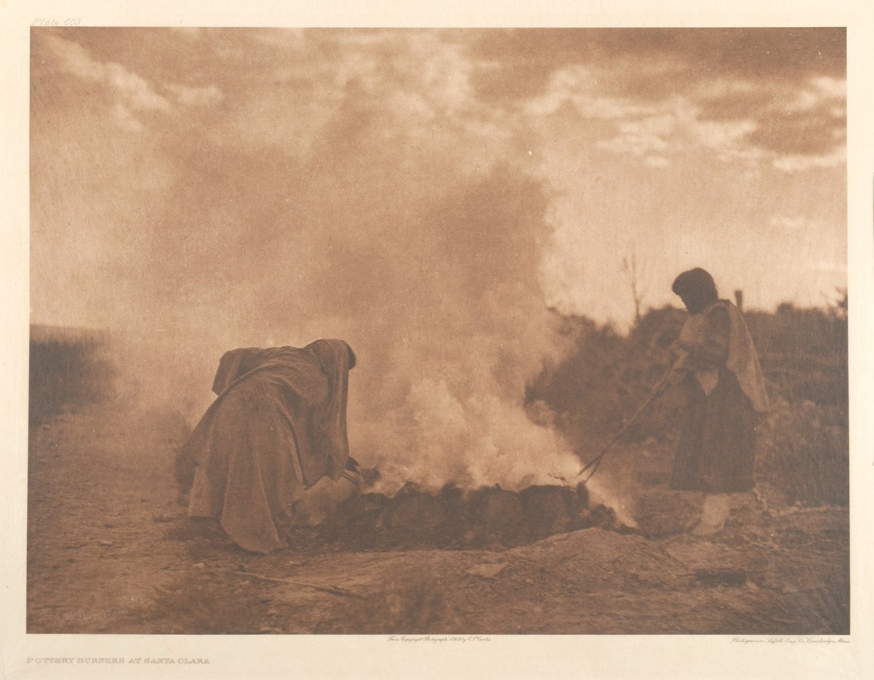 Vypalovače keramiky v Santa Claře od Edward Sheriff Curtis