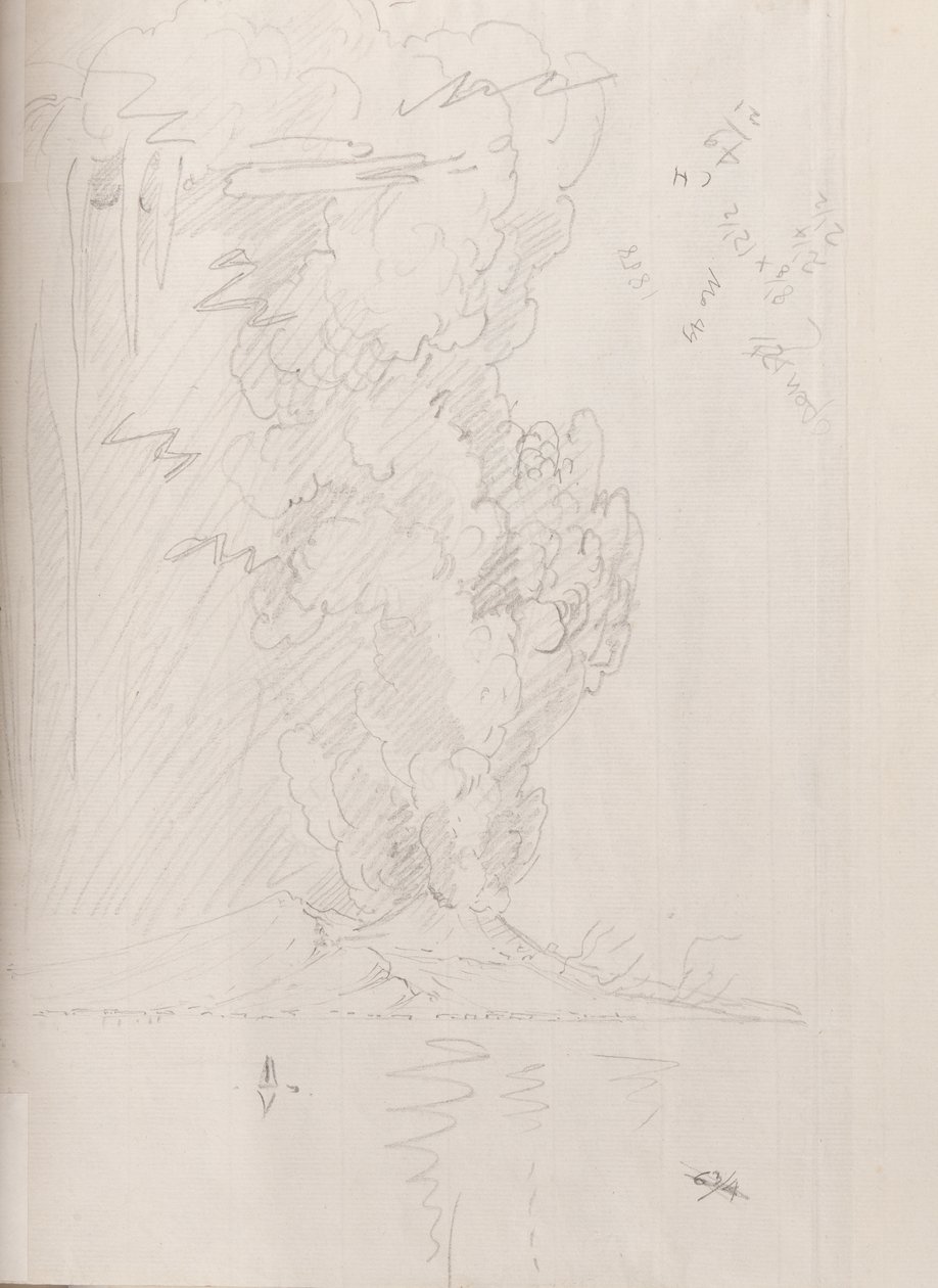 Erupce Vesuvu, 1794 od Edward Swinburne
