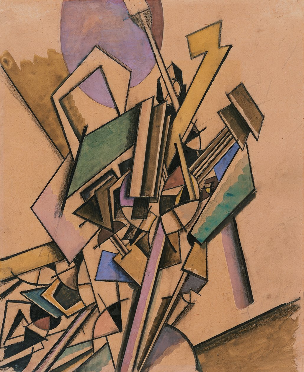 Vorticistická studie od Edward Wadsworth