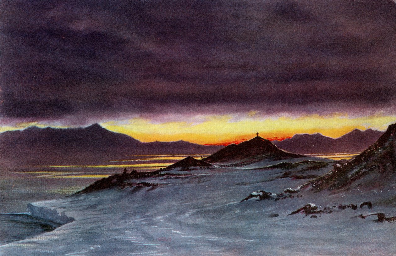 Hut Point, půlnoc, 27. března 1911, 1913 od Charles Edward Wilson